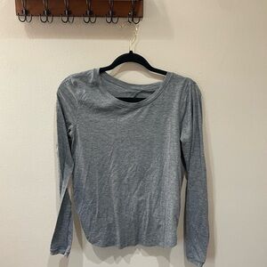 lululemon Gray Long Sleeve Women's Top
